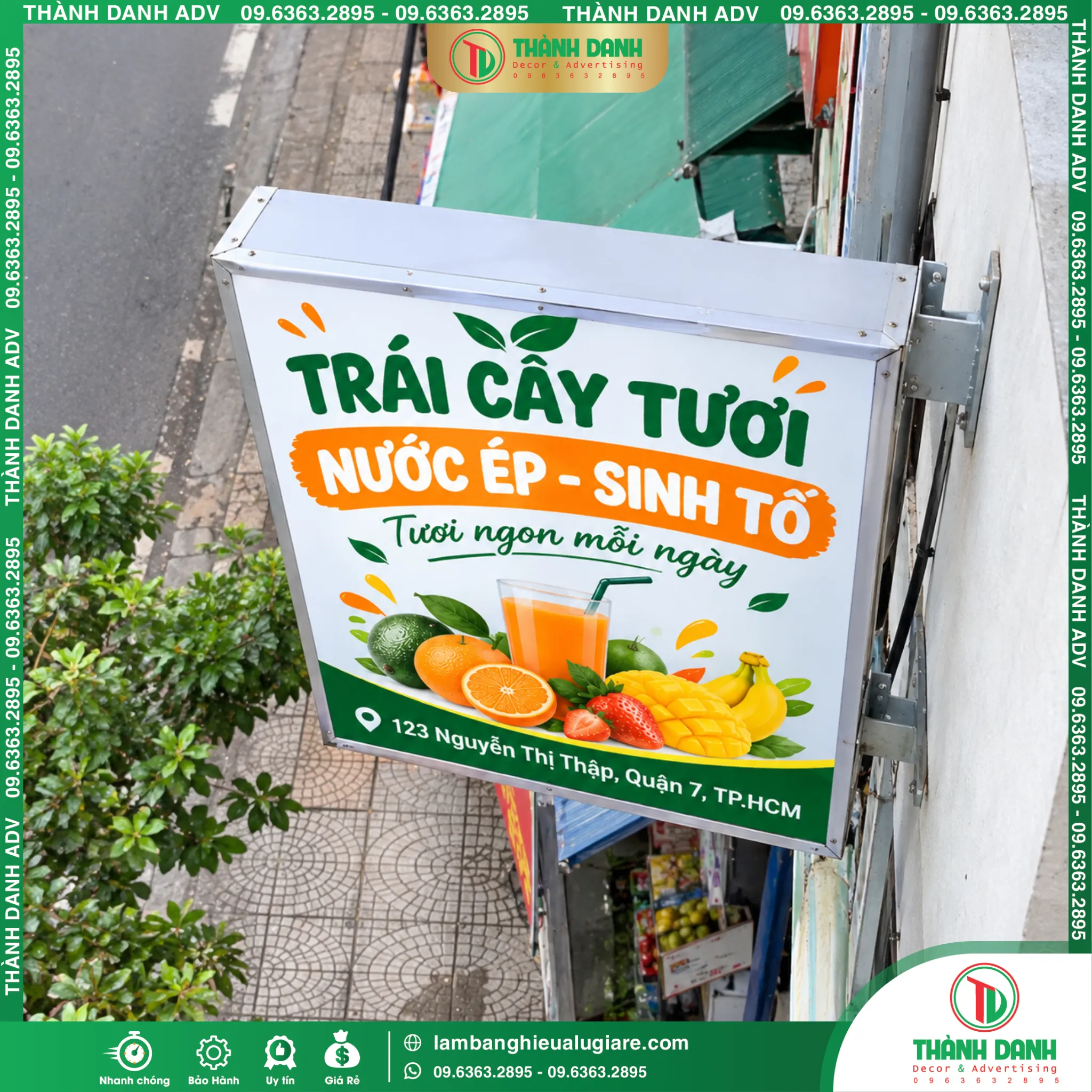 Bảng Vẫy Bạt Quận 7 Nước Ép Sinh Tố – Mẫu Đẹp, Giá Tốt