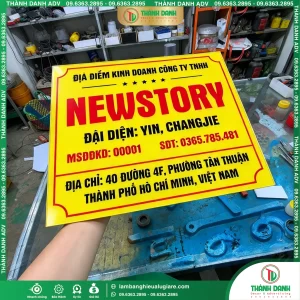 Bảng tên công ty quận 7 NEWSTORY Phường Tân Thuận Gía Rẻ