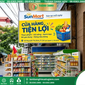 Bảng Vẫy Bạt Quận 2 SunMart – Mẫu Đẹp, Giá Tốt