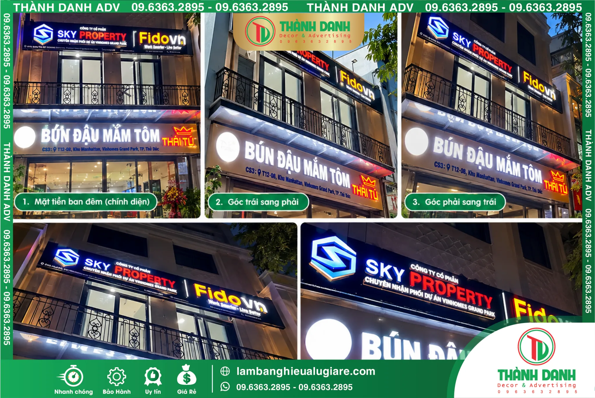 Làm Bảng Hiệu Phường Bến Thành Giá Rẻ, Mẫu Đẹp