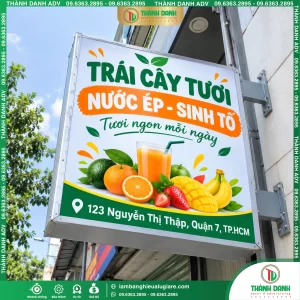 Bảng Vẫy Bạt Quận 7 Nước Ép Sinh Tố – Mẫu Đẹp, Giá Tốt