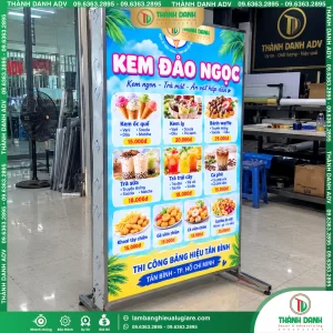 Hộp đèn bạt Tân Bình Kem Đảo Ngọc