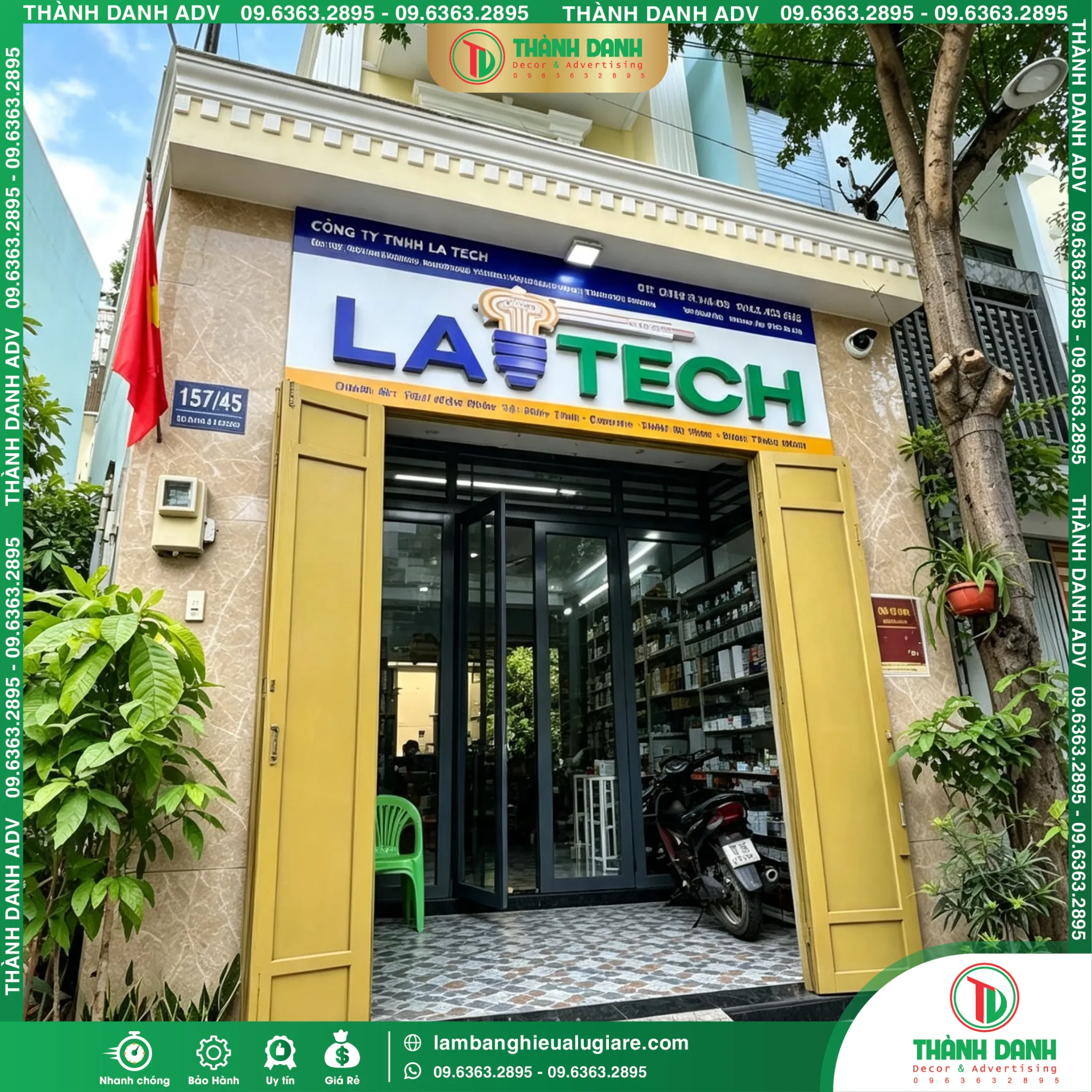 Bảng Alu Chữ Mica Quận Bình Tân La Teach Thi Công Trọn Gói