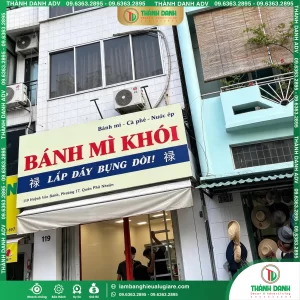 Làm Bảng Alu Dán Decal Tiệm Bánh Mì Quận Phú Nhuận