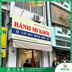 Làm Bảng Alu Dán Decal Tiệm Bánh Mì Quận Phú Nhuận