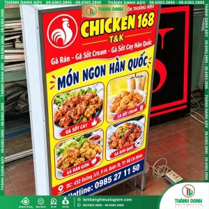 Hộp Đèn Bạt Quận 10 Tiệm Gà Rán Giá Rẻ