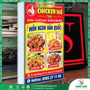 Hộp Đèn Bạt Quận 10 Tiệm Gà Rán Giá Rẻ
