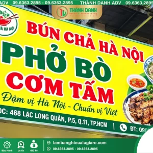 Bảng Bạt Quận 11 Bún Chả Hà Nội – Mẫu Đẹp, Giá Tốt