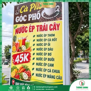 Bảng Bạt Quận Bình Tân Quán Cafe Mẫu Đẹp, Giá Tốt