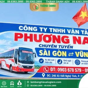 Bảng Bạt Quận Bình Thạnh Nhà Xe Mẫu Đẹp, Giá Tốt