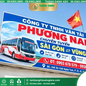 Bảng Bạt Quận Bình Thạnh Nhà Xe Mẫu Đẹp, Giá Tốt