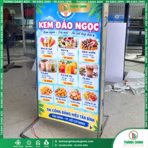 Hộp đèn bạt Tân Bình Kem Đảo Ngọc
