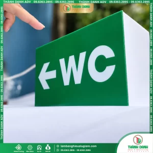 Bảng Mica WC Mẫu Đẹp, Giá Rẻ, Làm Theo Yêu Cầu