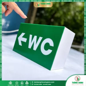 Bảng Mica WC Mẫu Đẹp, Giá Rẻ, Làm Theo Yêu Cầu