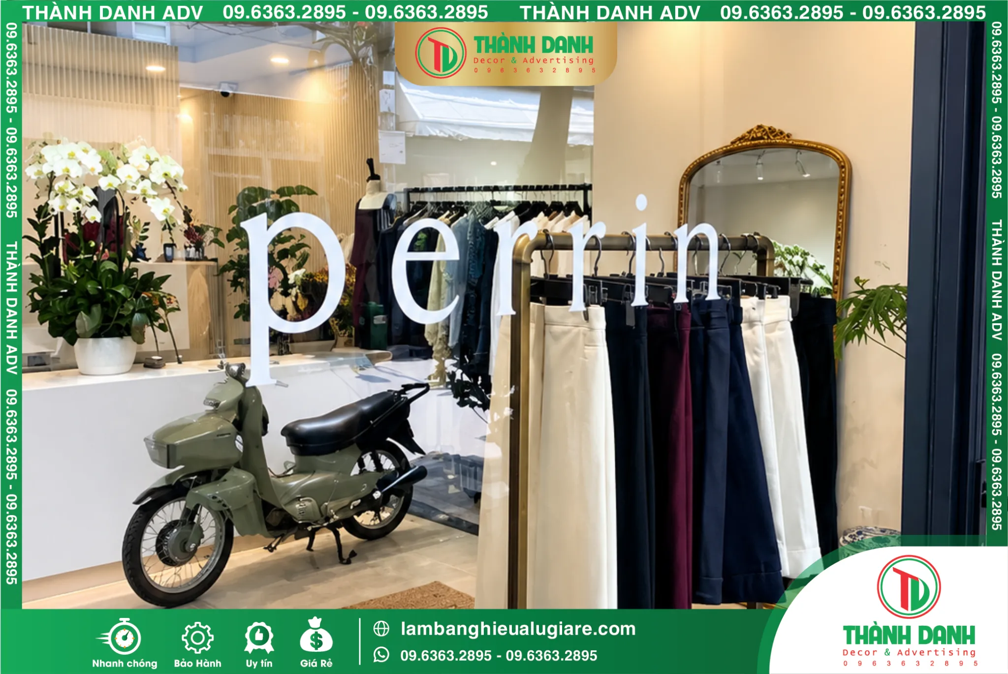 Bảng Mica In UV Perrin Mẫu Đẹp, In Sắc Nét, Giá Tốt
