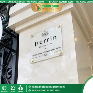 Bảng Mica In UV Perrin Mẫu Đẹp, In Sắc Nét, Giá Tốt