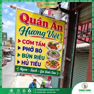 Bảng Vẫy Bạt Quảng Cáo Quán Ăn Quận 6 Nổi Bật, Dễ Nhận Diện
