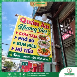 Bảng Vẫy Bạt Quảng Cáo Quán Ăn Quận 6 Nổi Bật, Dễ Nhận Diện
