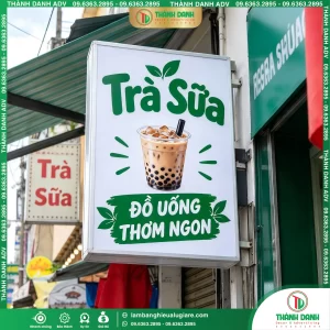 Bảng Vẫy Bạt Hóc Môn Quán Trà Sữa – Mẫu Đẹp, Giá Tốt