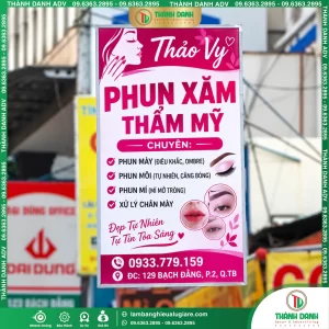 Bảng Vẫy Bạt Tân Bình Phun Xăm Thẩm Mỹ Mẫu Đẹp, Giá Tốt