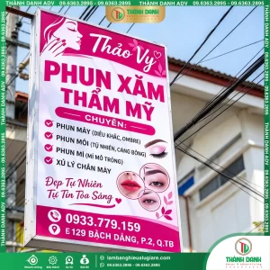 Bảng Vẫy Bạt Tân Bình Phun Xăm Thẩm Mỹ Mẫu Đẹp, Giá Tốt