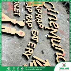 Chữ Nổi Mica Hông Nhôm Mẫu Đẹp, Bền, Hiện Đại