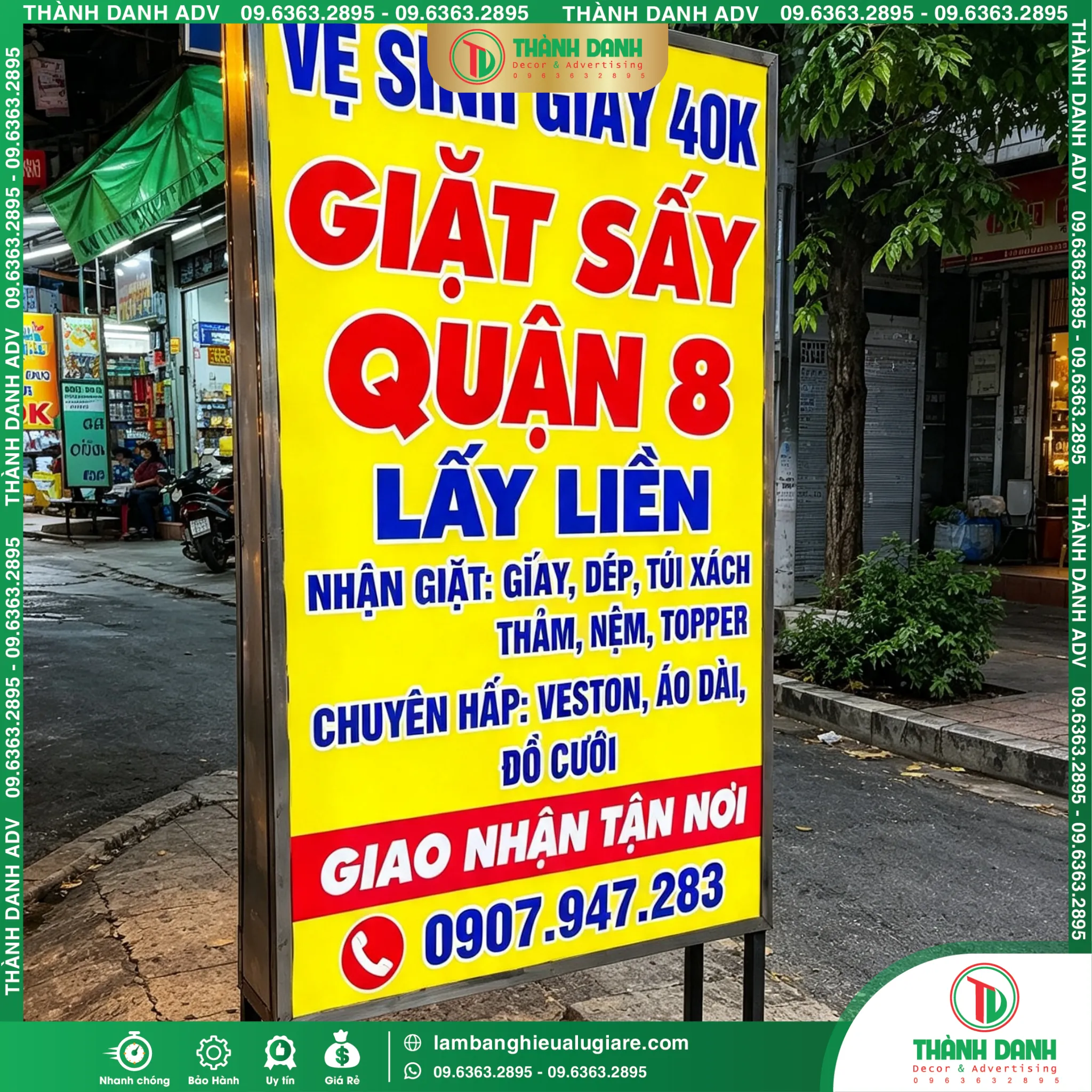 Hộp Đèn Bạt Quận 8 Giặt Sấy Giá Rẻ, Mẫu Đẹp