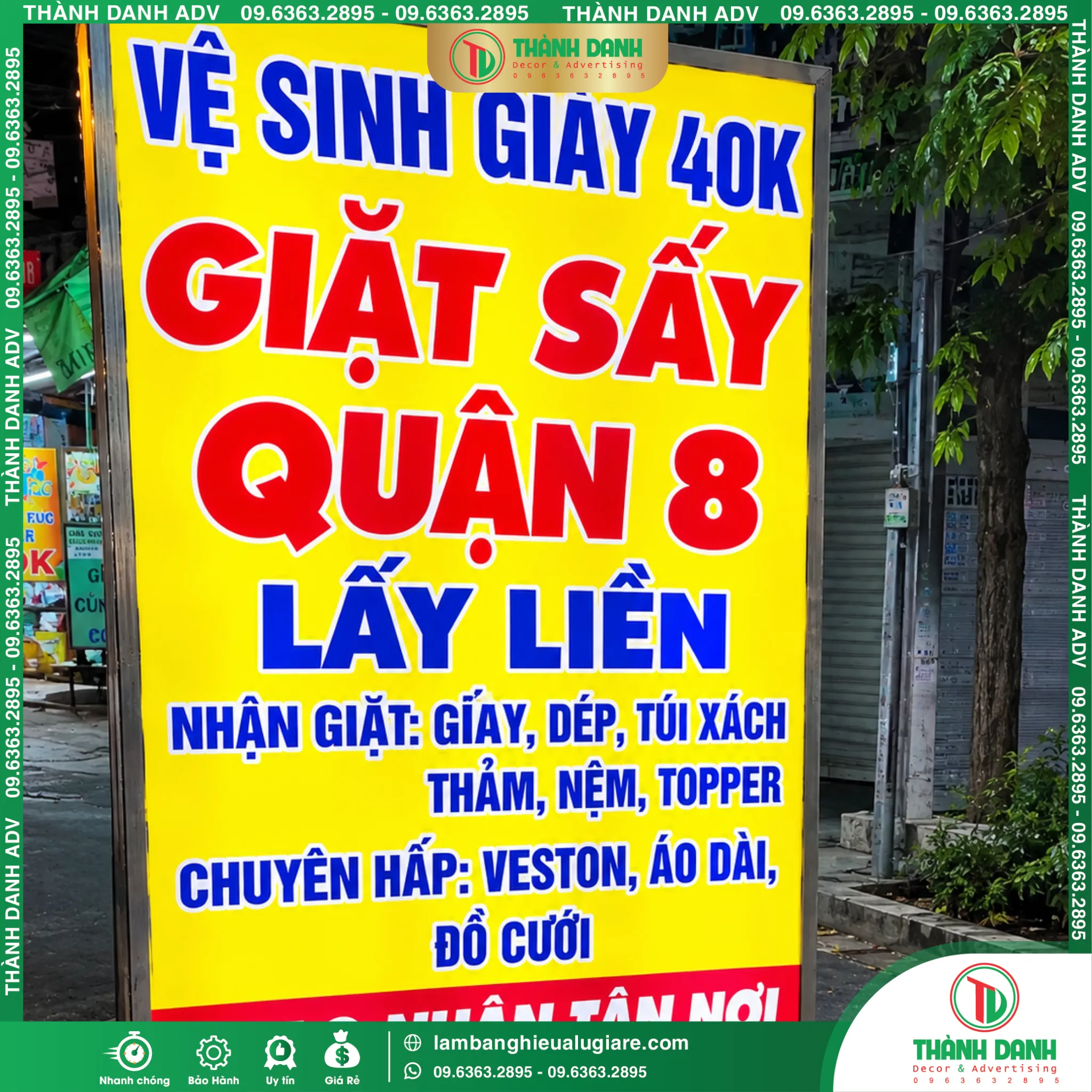 Hộp Đèn Bạt Quận 8 Giặt Sấy Giá Rẻ, Mẫu Đẹp