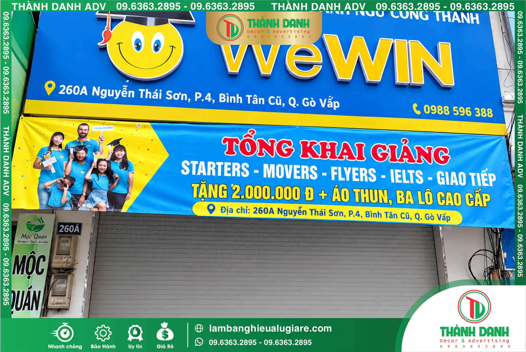 In Bạt Hiflex Quận Gò Vấp Cũ Trung Tâm Ngoại Ngữ Công Thành Trọn Gói ...