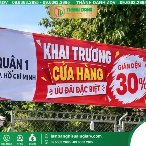 In Bạt Hiflex Quận 1 Khai Trương Cửa Hàng – Mẫu Đẹp, Giá Tốt