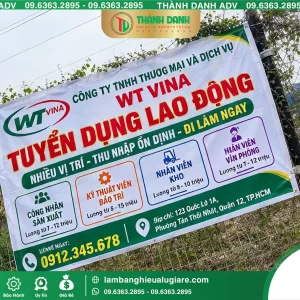 In Bạt Hiflex Quận 12 Tuyển Dụng Lao Động – Mẫu Đẹp, Giá Tốt