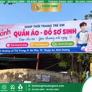 In Bạt Hiflex Bình Dương Thời Trang Trẻ Em Giá Rẻ, In Rõ Nét