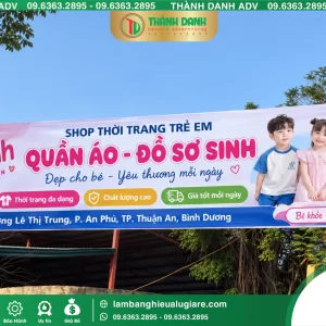 In Bạt Hiflex Bình Dương Thời Trang Trẻ Em Giá Rẻ, In Rõ Nét