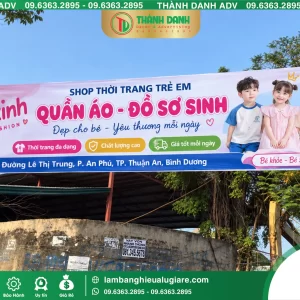 In Bạt Hiflex Bình Dương Thời Trang Trẻ Em Giá Rẻ, In Rõ Nét