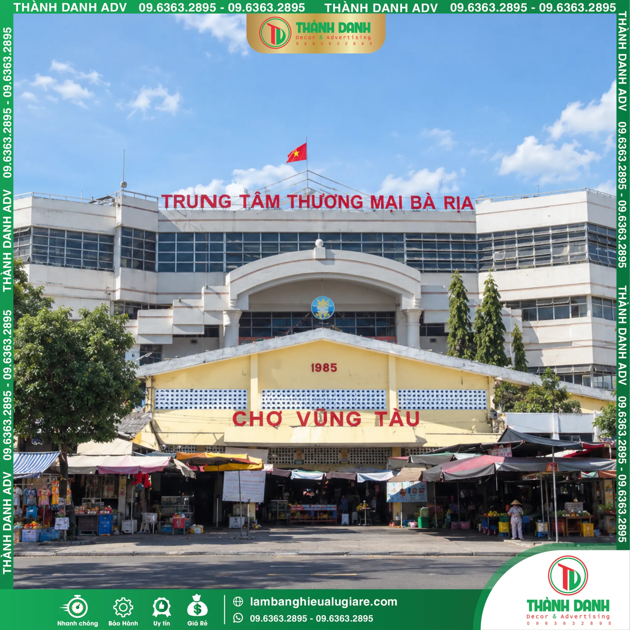 Làm Bảng Hiệu Vũng Tàu Trọn Gói, Gia Công Nhanh Chóng
