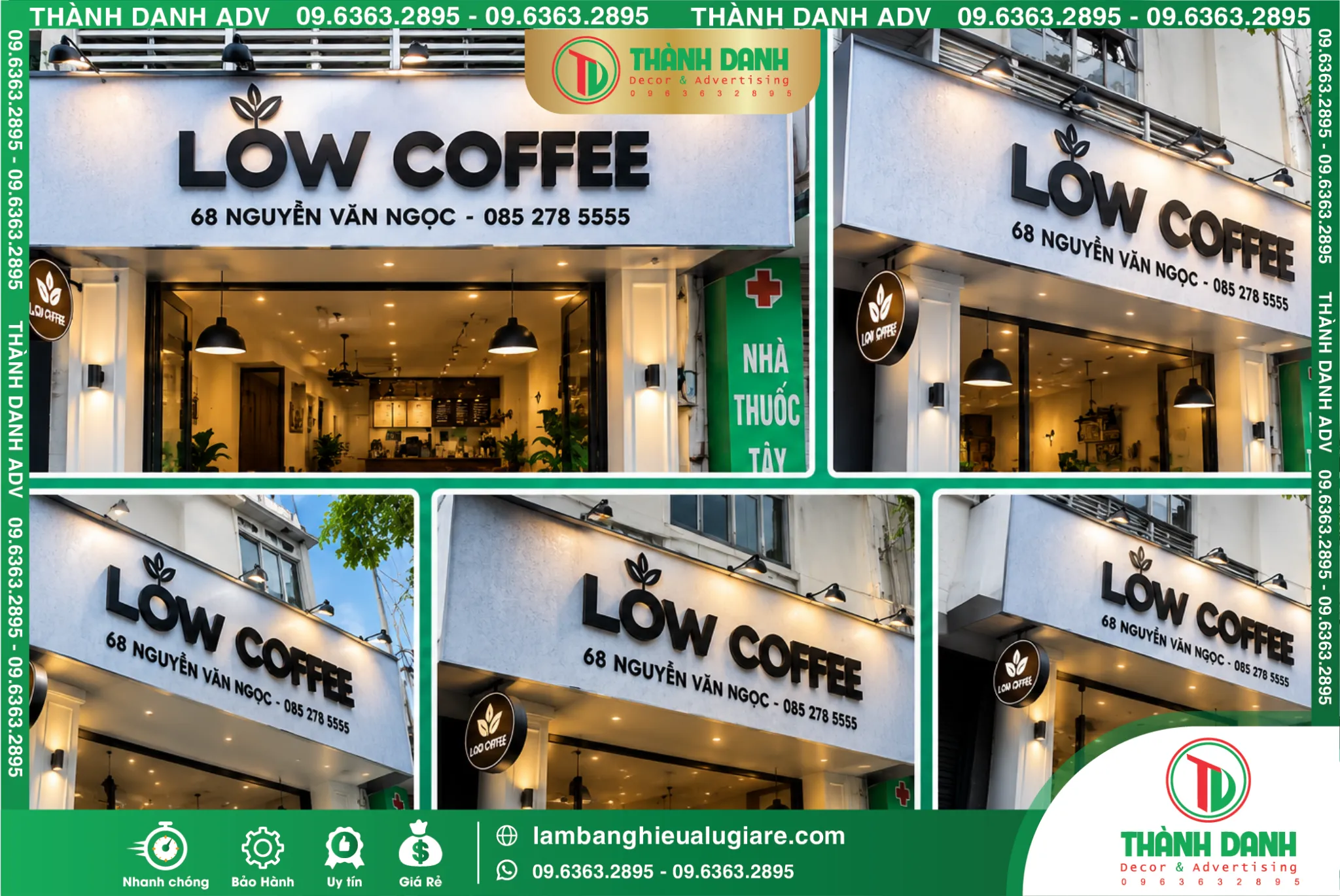 Làm Bảng Hiệu Phường Xuân Hòa Trọn Gói 