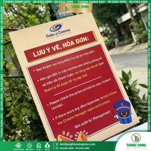 Menu Galaxy Cinema Cán Format In Sắc Nét, Bền Đẹp, Chuyên Nghiệp